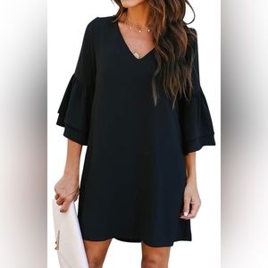 Black cocktail dress